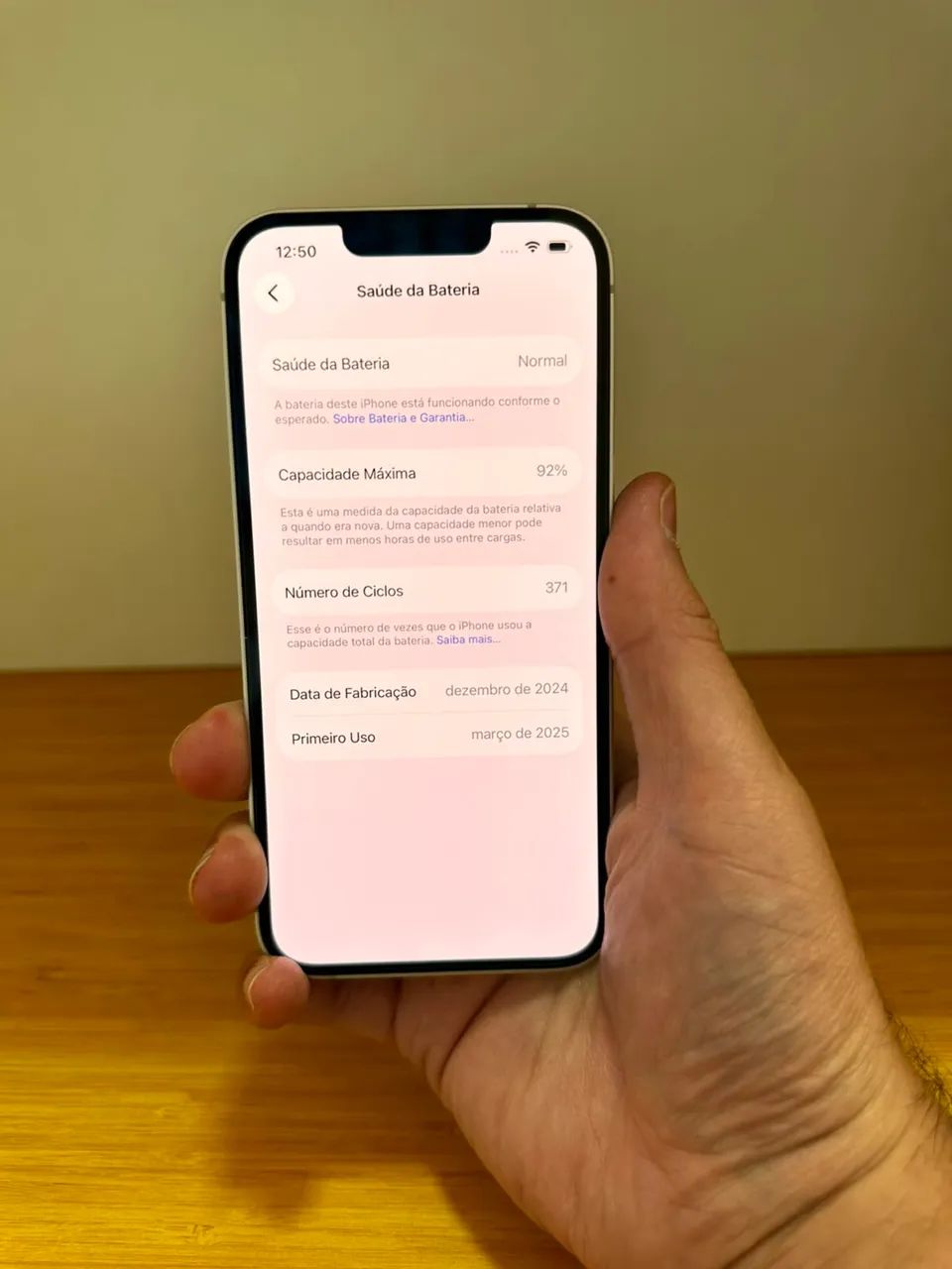 iPhone 16e 128GB Branco | 92% Bateria - Foto 3