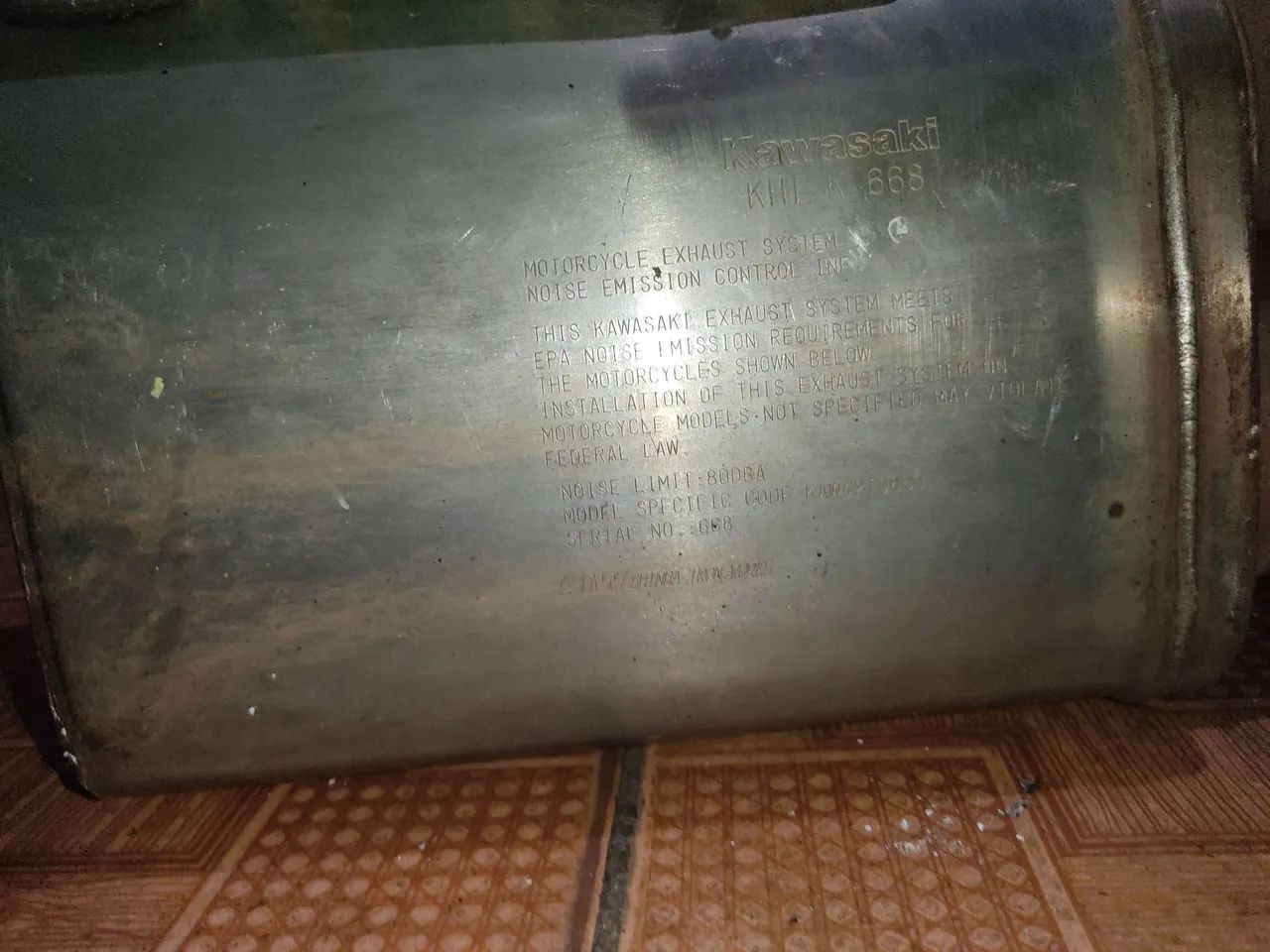 Escapamento moto z650 2018 ? Original - Foto 5