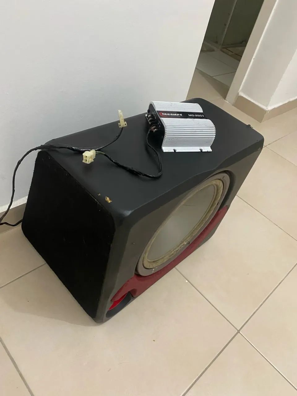 Caixa de Som Automotivo + Módulo Taramps MD 250.1 - Foto 2
