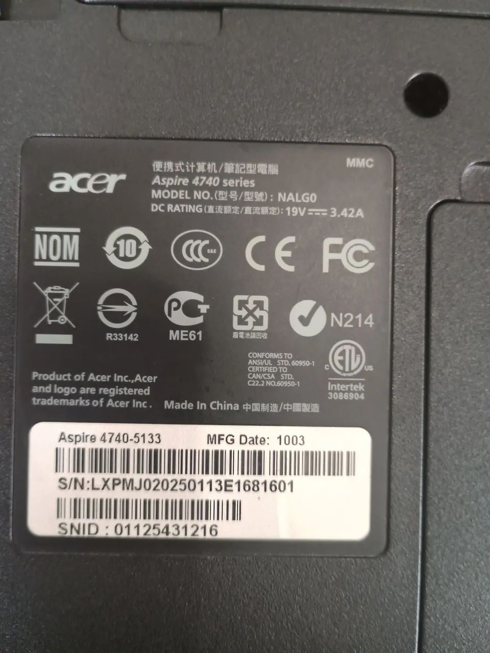 Acer Laptos- Peças para Retirada - Foto 3