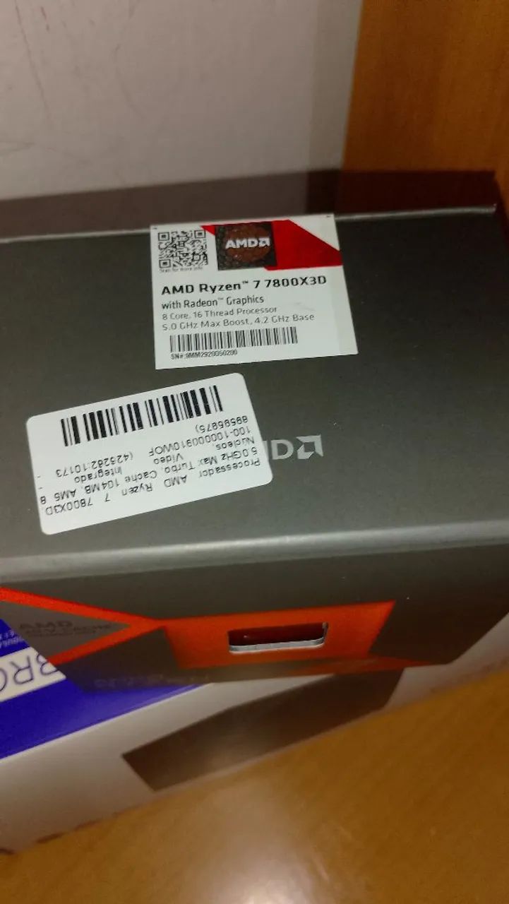 PROCESSADOR RYZEN 7 7800x3d AM5  - Foto 2