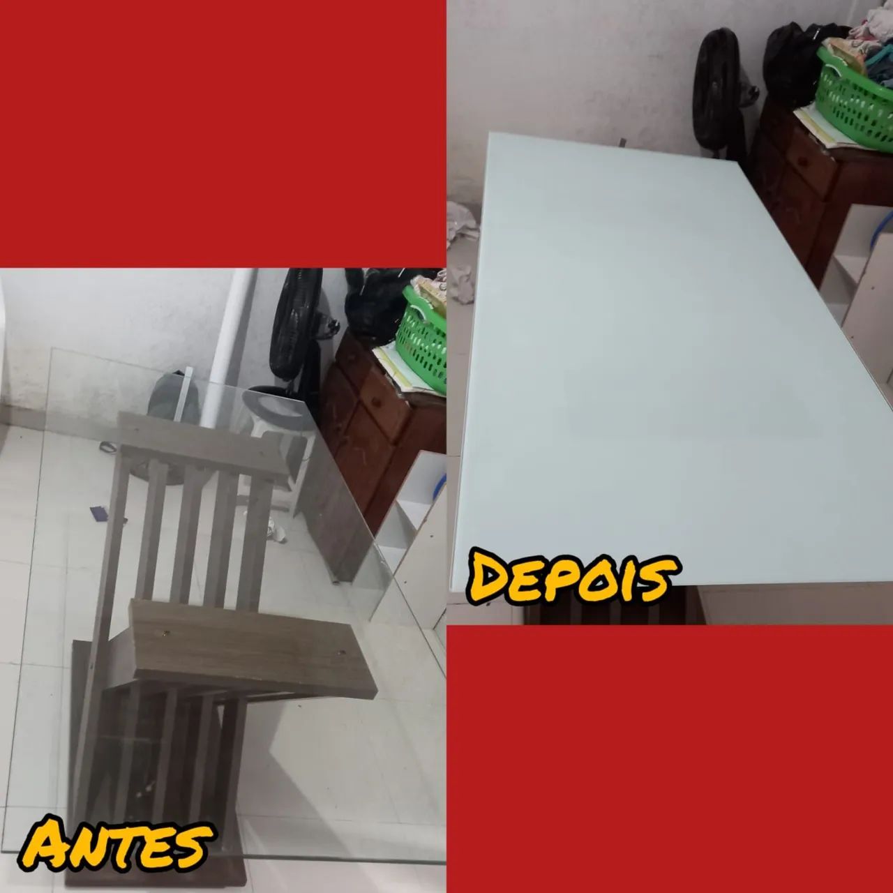 LAQUEAMENTO DE TAMPO DE MESA DE VIDRO - Foto 5