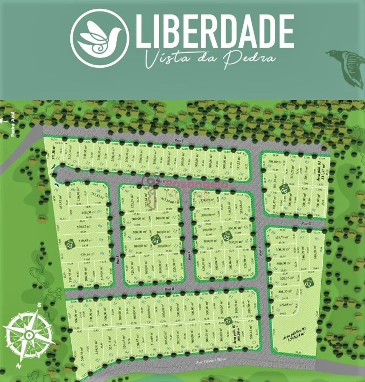 Lotes a partir de 300,00m² em Pedra Azul - Foto 2