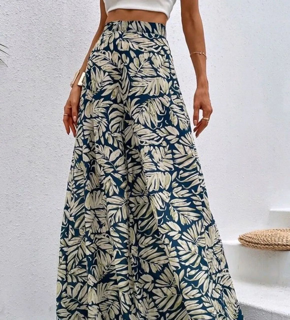 Calça estampada pantalona  - Foto 3