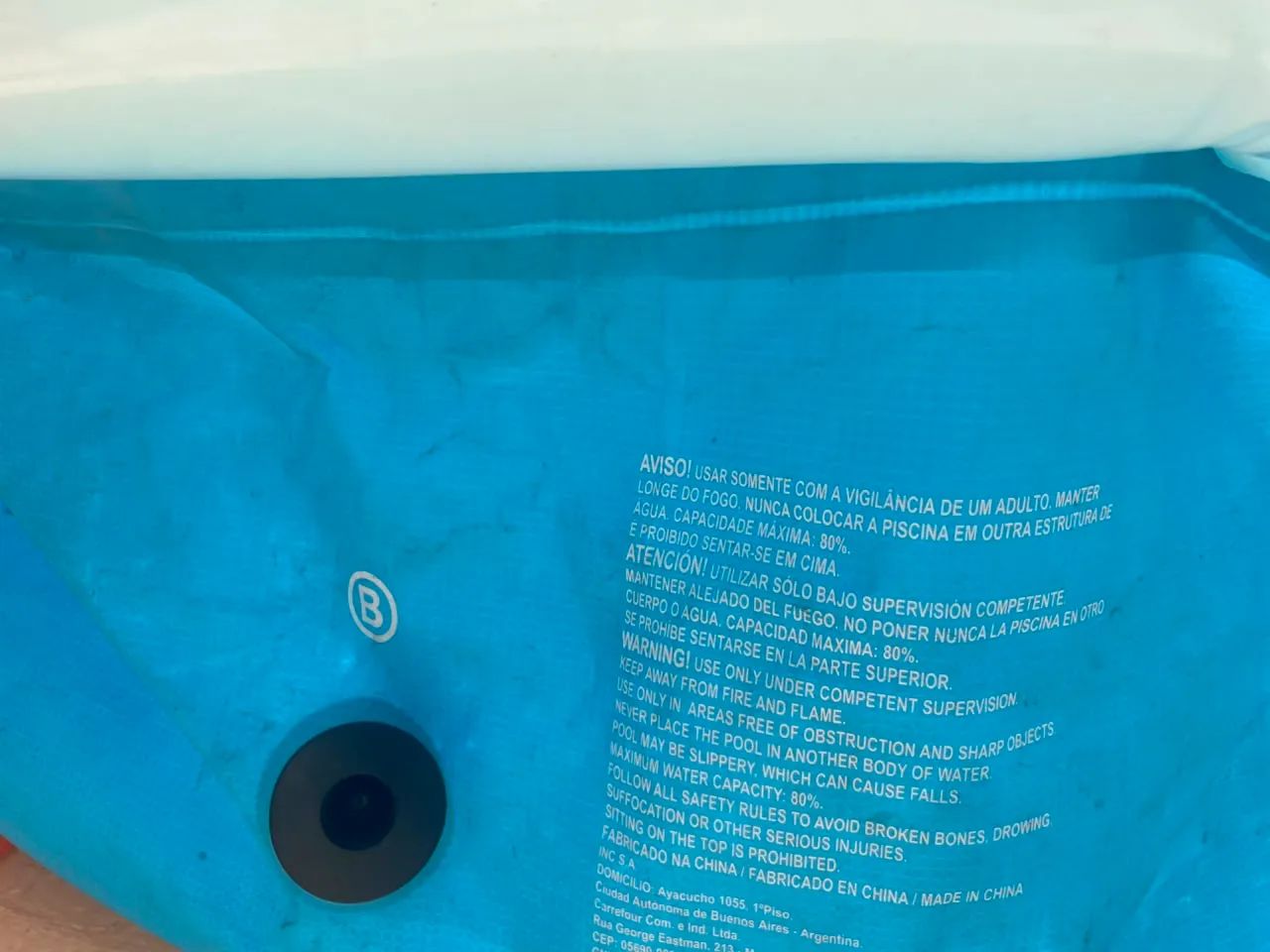 Piscina inflável usada-excelente  - Foto 3