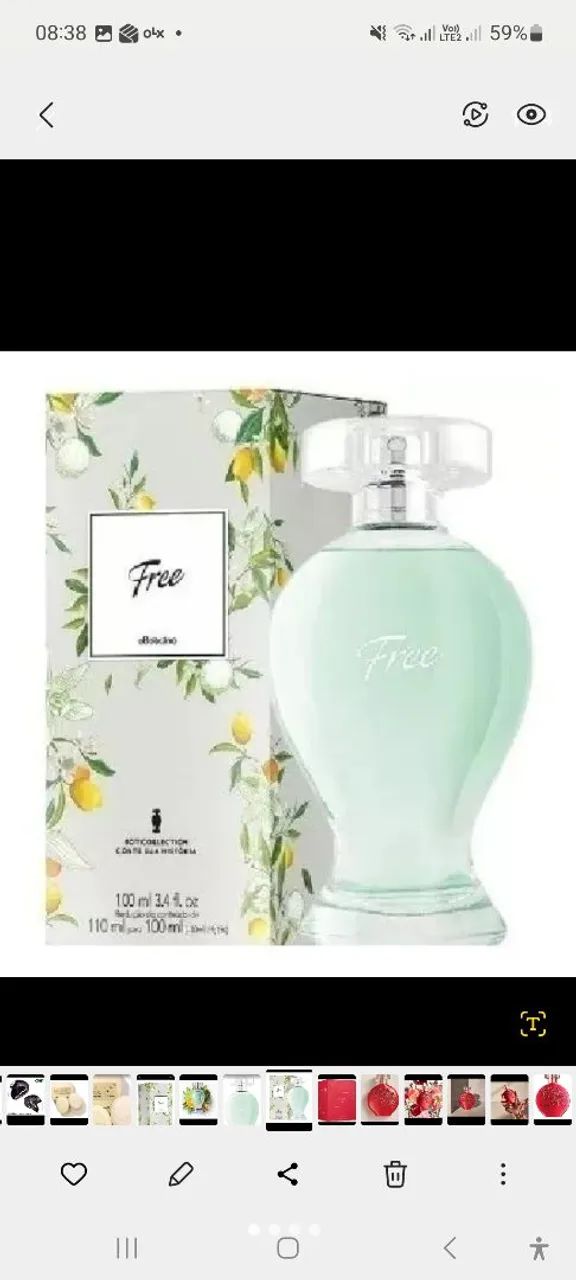 Colonia Free Boticário 