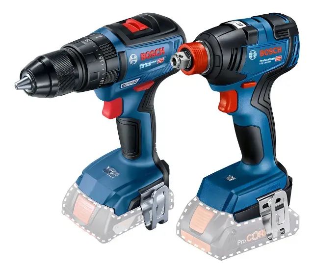 Kit Furadeira Gsb 18v 50 + Parafusadeira Gdx 18v 200 Bosch Cor Azul - Foto 2