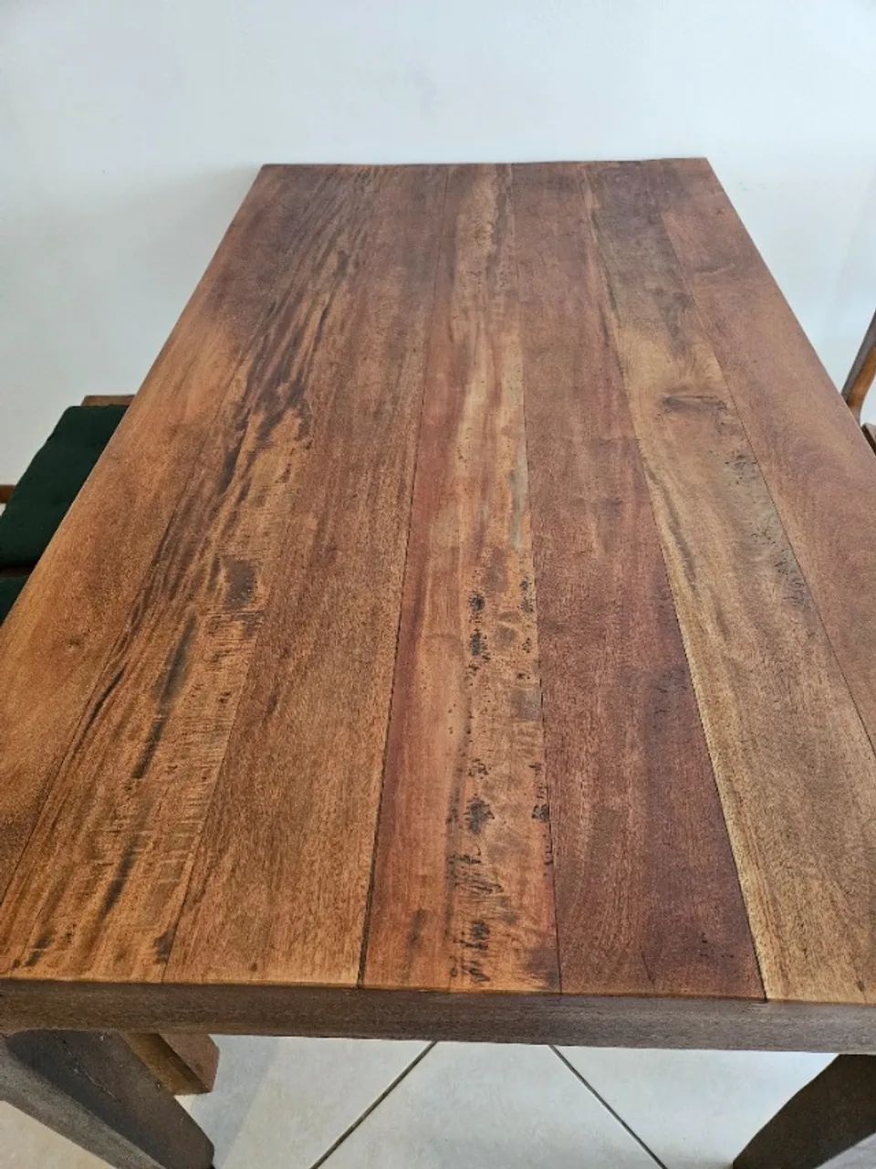 Mesa de madeira maciça de demolição - Foto 4