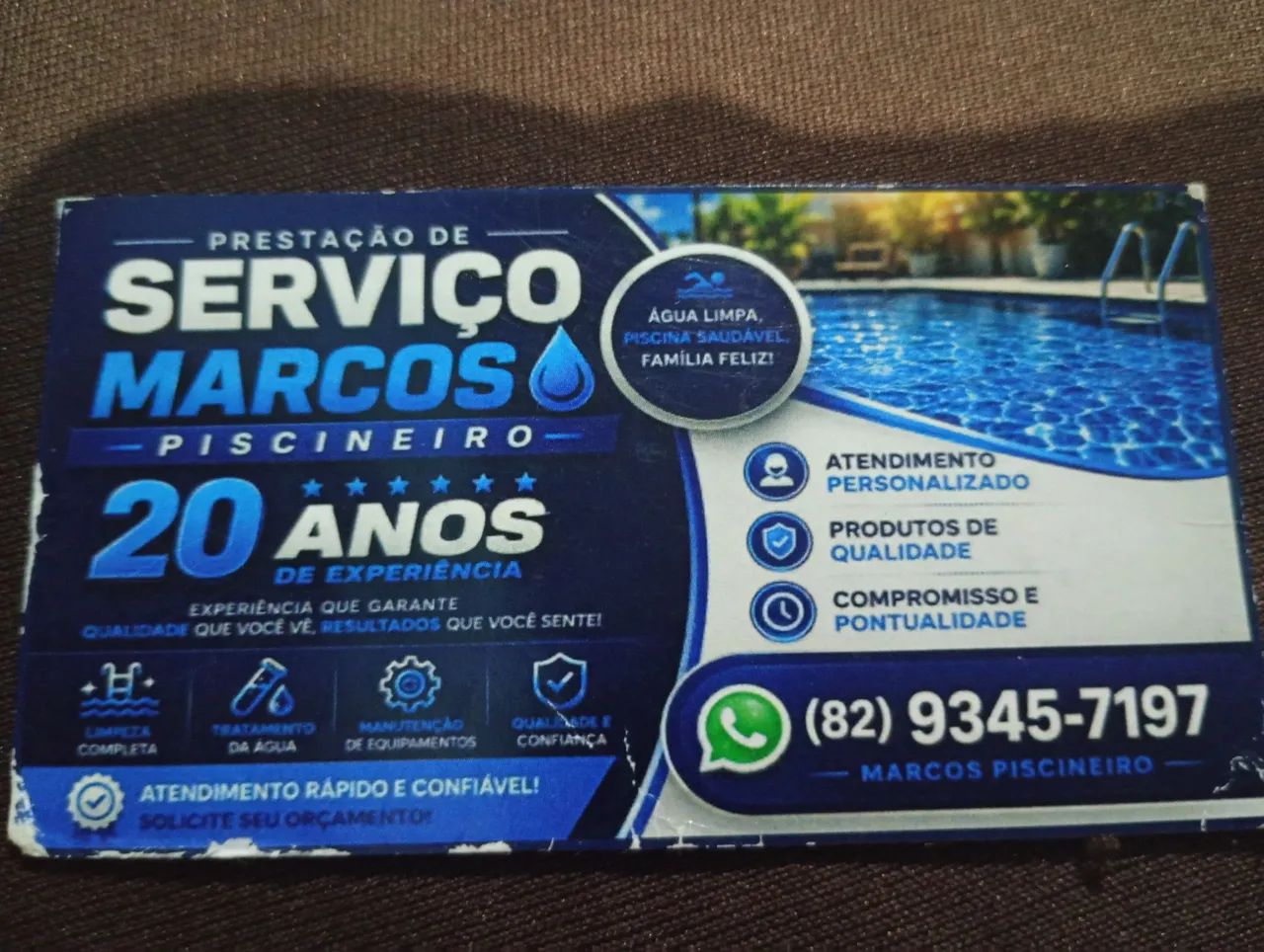 Marcos piscineiro profissional