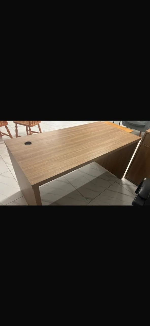 Mesa de escritório madeira maciça  - Foto 5