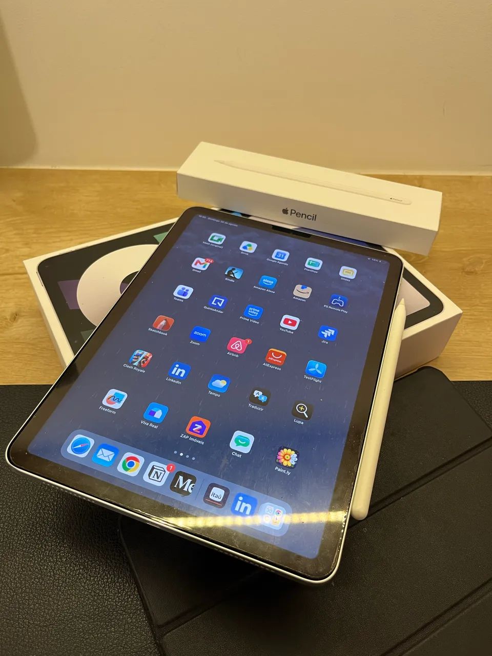 iPad Air 4, 64 gb Prata com Apple Pencil 2