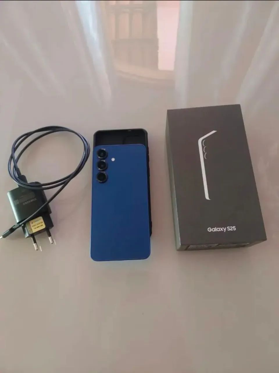 S25 azul 256gb impecável 