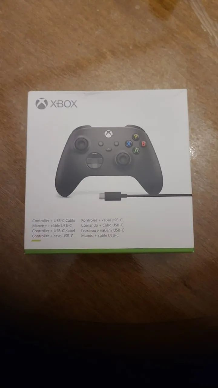 Controle Xbox - Sem fio e com fio - Novo - Lacrado