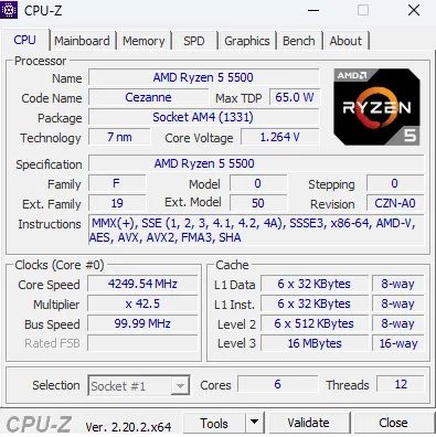 Ryzen 5 5500492756371590369285