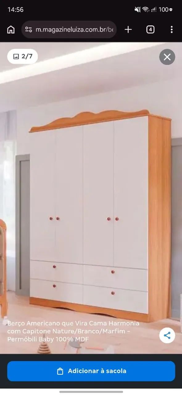 Guarda roupa infantil 