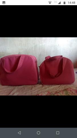 Bolsas maternidade apenas 1 vez usada ( cor rosa ) - Foto 2