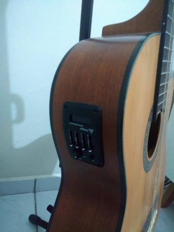 Violão elétrico phx + pedestal + palhetas - Foto 4