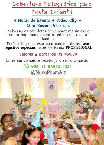 Fotografia para festas infantis