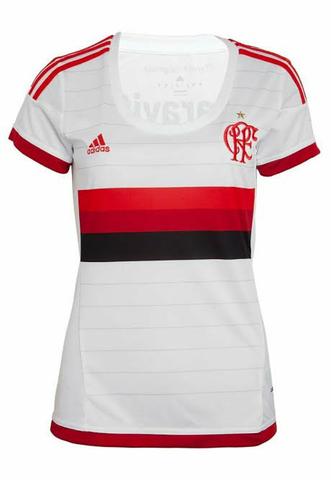 Camisa Feminina Flamengo Adidas Original Branca 2016