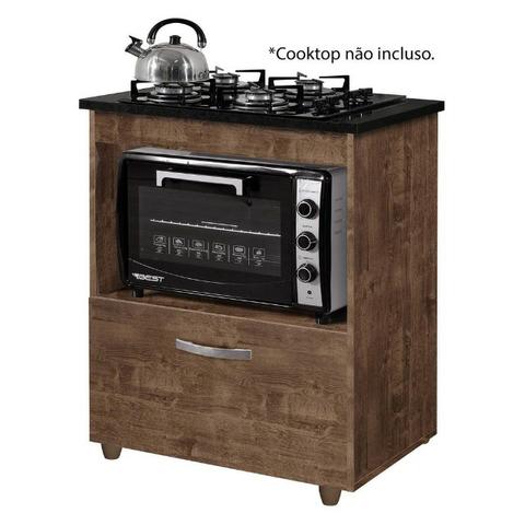 Balcão Cooktop 1 Porta (Cooktop 4 ou 5 bocas) ? Salvia - Foto 3