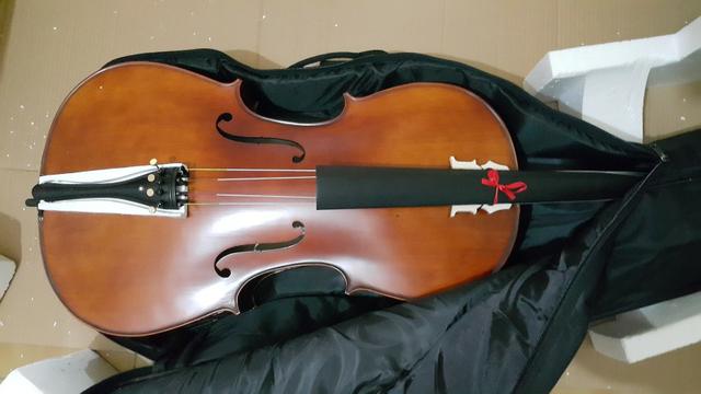 Violoncelo Eagle CE 300 4/4 c/ Acessórios GRÁTIS. Cor Envelhecido. Já Regulado por Luthier - Foto 3