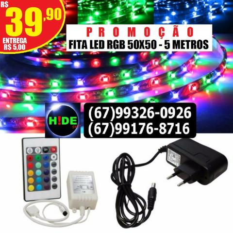 Decorativo Fita Led RGB 5 metros (entregamos em toda CG)