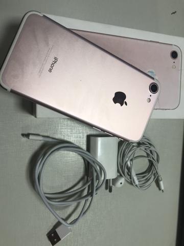 IPhone 7 32gb Rose Completo Aceito Trocas - Foto 2