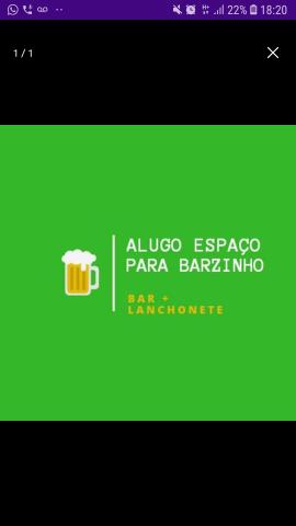 Alugo bar dentro de quadra de futebol