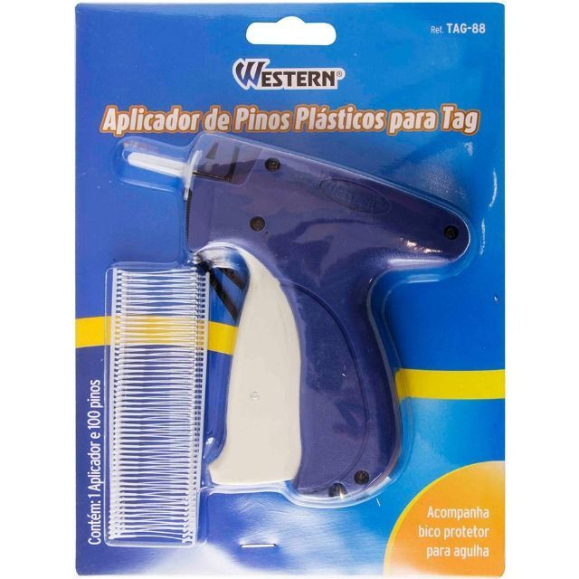 Pistola Aplicador de Pinos Plastico p/etiquetar Roupa