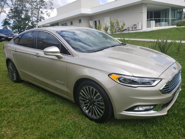 Ford Fusion Hybrid Dourado 2018 - Impecável - Vendo ou Troco (Japoneses/Alemães com Bx KM) - Foto 5