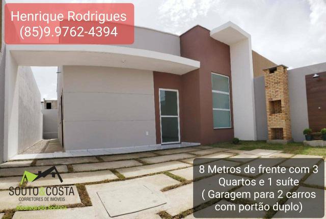 Pare de pagar aluguel! Casas com 3 quartos sendo 1 suíte com Documentação Grátis