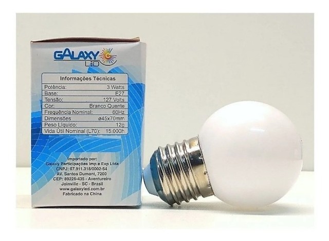 Lâmpada Bolinha Led 3w  - Foto 2