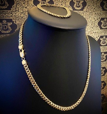 Conjunto em ouro 18k 70 gramas - Foto 4