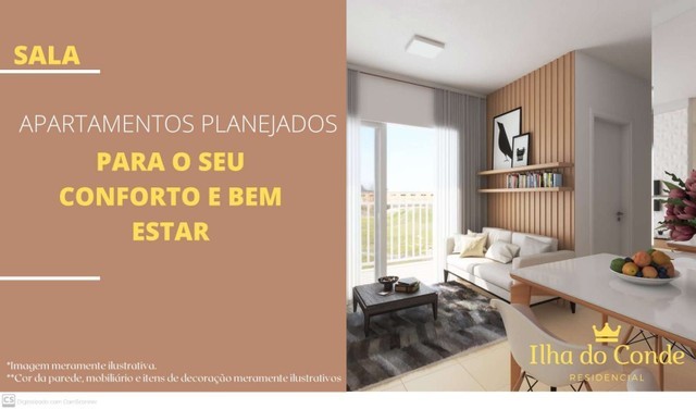 D114 Apartamento para venda possui 58 metros quadrados com 2 quartos em Turu - São Luís -  - Foto 5
