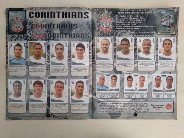 Álbum de figurinhas Campeonato Brasileiro 2005 - Foto 3