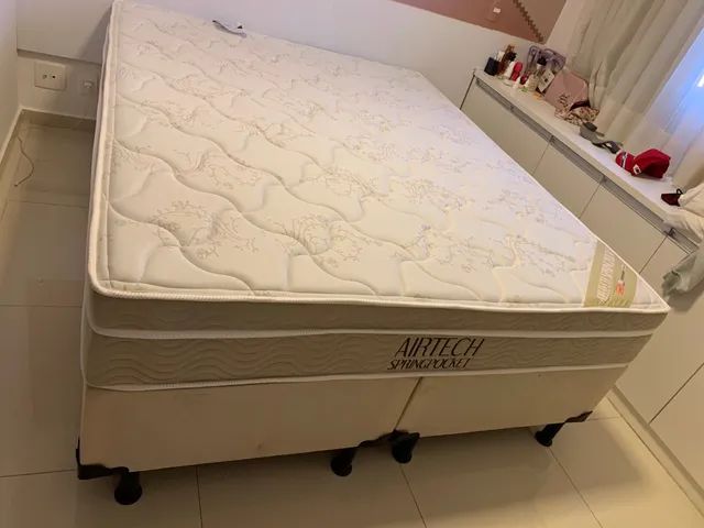 Cama box Queen Ortobom novo 