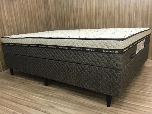 Cama box Baú Golden Light Casal  fl6 - Foto 4