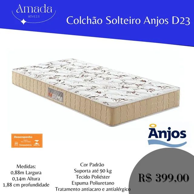 Colchão solteiro D33 Entrega em 3 dias - Foto 5