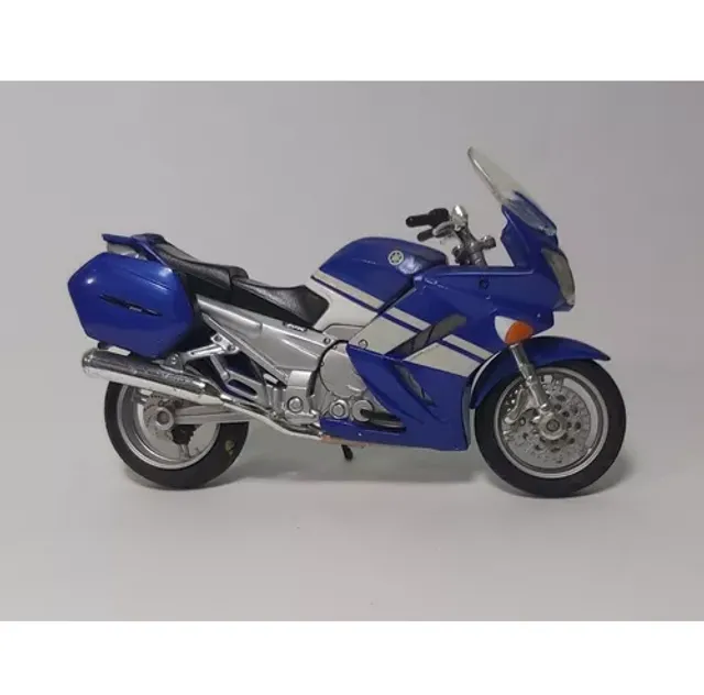 Moto de Ferro Trilha Miniatura Yamaha YZ 250 1:6 na Caixa New-Ray