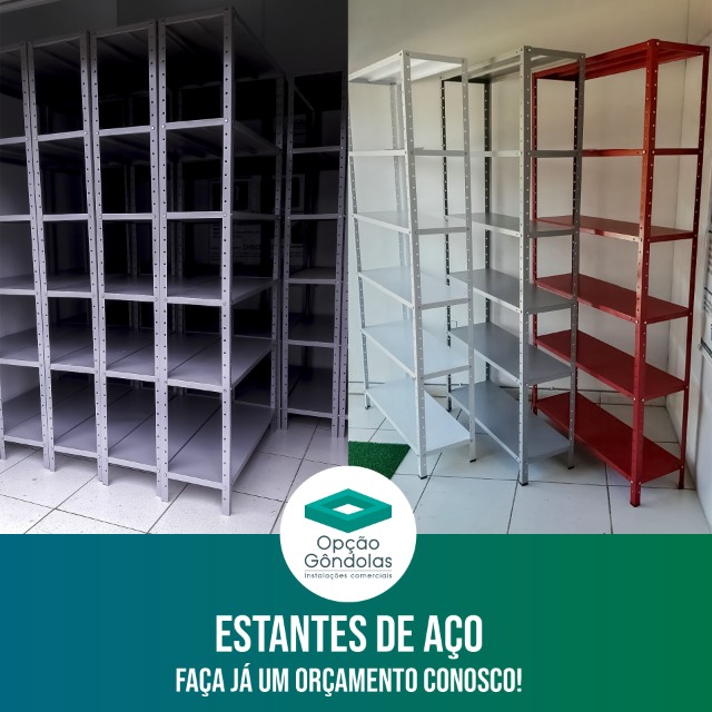 Prateleiras Simples Leve de Aço  - Foto 2