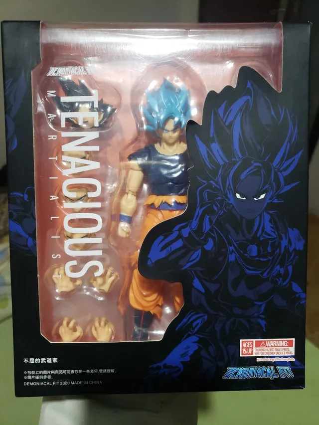 Boneco Dragon Ball Z Goku Instinto Superior Articulado + Acessórios 15 cm  Action Figure Colecionável Presente De Aniversário Decoração