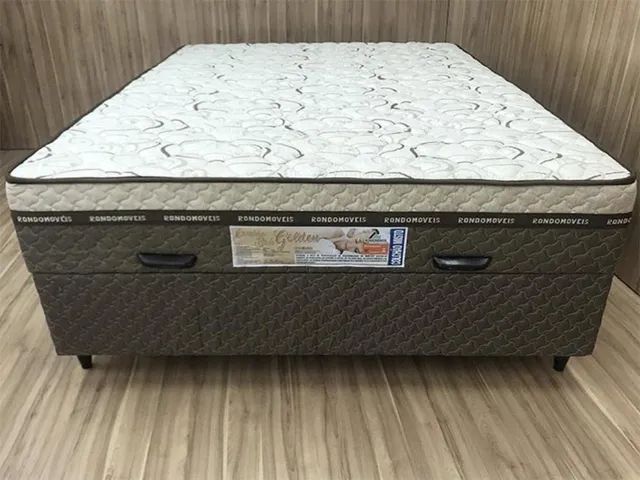 Cama box Baú Golden Light Casal  fl6 - Foto 5