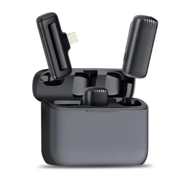 Microfone Lapela Sem Fio Compatível USB-C