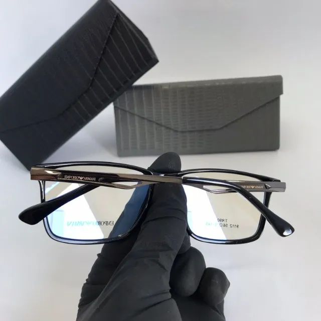 Óculos Empório Armani Titânio Brilho armação resistentes - Foto 5