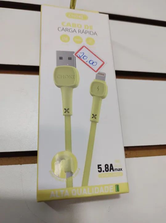 Cabo carregador pra iphone novo