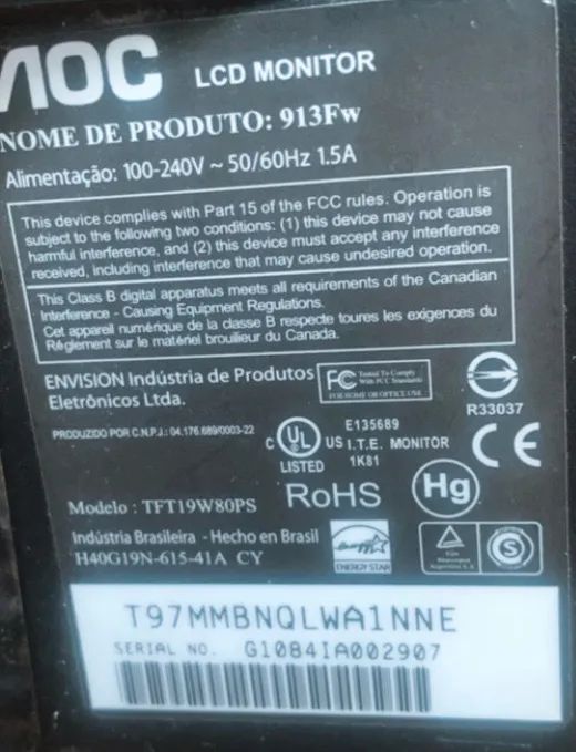 Leia descrição do anúncio. Monitor 19p - Foto 3