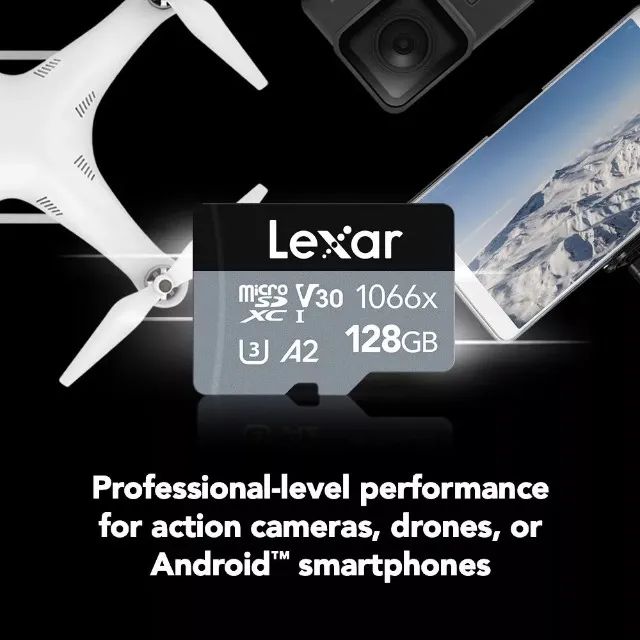 Lexar Cartão De Memória Micro Sd 128gb Cartão Micro sd 4K - Foto 4