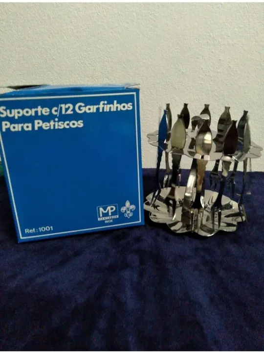 Suporte para Petiscos com 12 Garfinhos