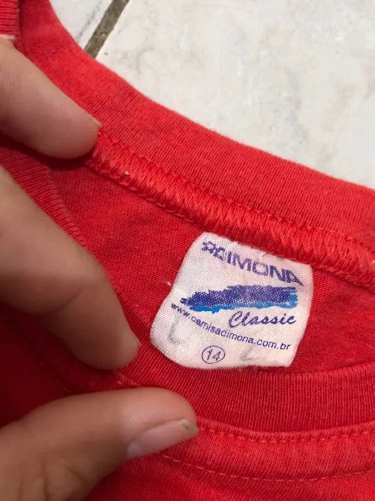 Camisa vermelha infantil - Foto 2