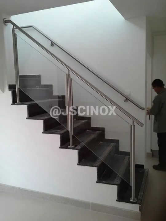 Corrimão de escada em aço inox - Foto 2